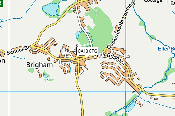 CA13 0TG map - OS VectorMap District (Ordnance Survey)