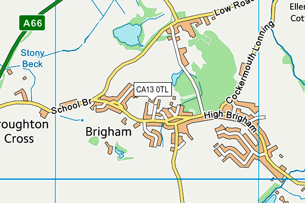 CA13 0TL map - OS VectorMap District (Ordnance Survey)