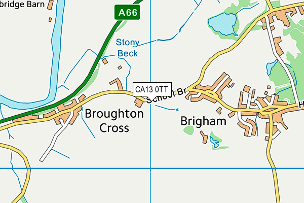 CA13 0TT map - OS VectorMap District (Ordnance Survey)