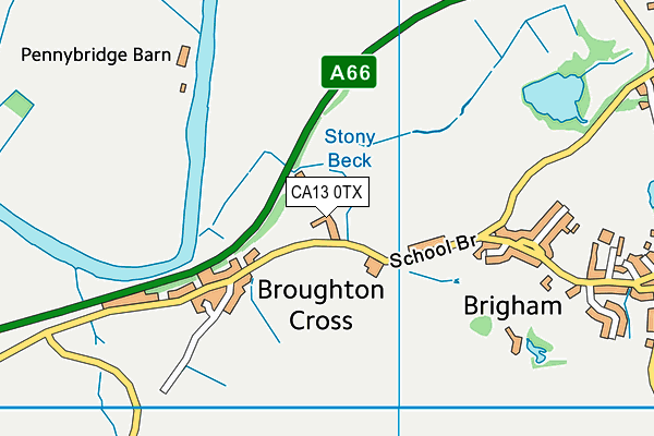 CA13 0TX map - OS VectorMap District (Ordnance Survey)