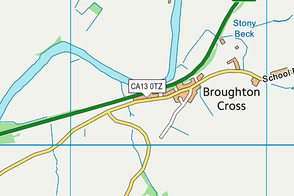 CA13 0TZ map - OS VectorMap District (Ordnance Survey)