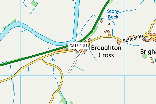 CA13 0UU map - OS VectorMap District (Ordnance Survey)