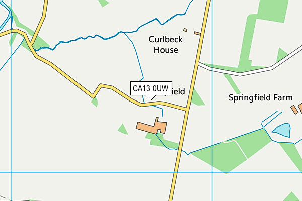 CA13 0UW map - OS VectorMap District (Ordnance Survey)