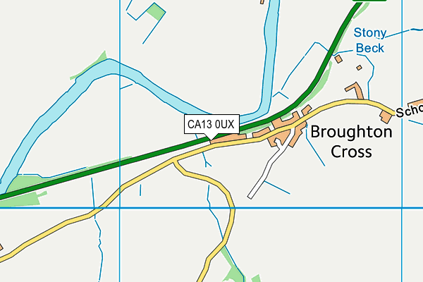 CA13 0UX map - OS VectorMap District (Ordnance Survey)