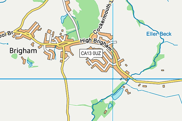 CA13 0UZ map - OS VectorMap District (Ordnance Survey)
