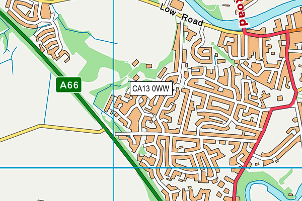 CA13 0WW map - OS VectorMap District (Ordnance Survey)