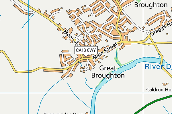 CA13 0WY map - OS VectorMap District (Ordnance Survey)