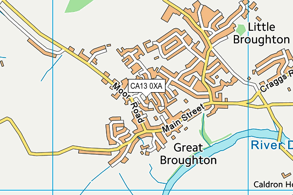 CA13 0XA map - OS VectorMap District (Ordnance Survey)