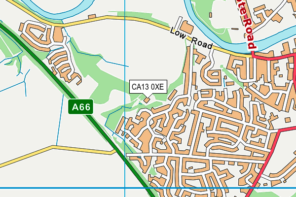 CA13 0XE map - OS VectorMap District (Ordnance Survey)