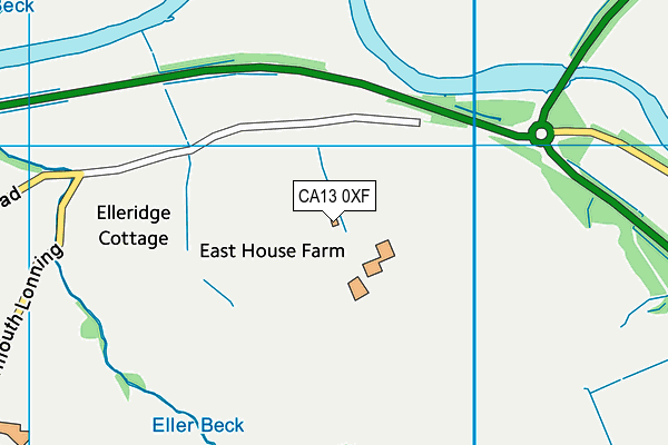 CA13 0XF map - OS VectorMap District (Ordnance Survey)