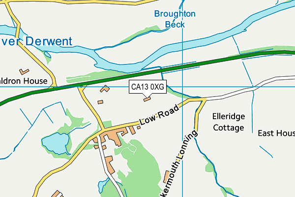 CA13 0XG map - OS VectorMap District (Ordnance Survey)