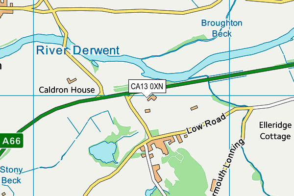 CA13 0XN map - OS VectorMap District (Ordnance Survey)