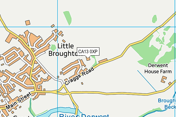 CA13 0XP map - OS VectorMap District (Ordnance Survey)