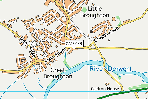 CA13 0XR map - OS VectorMap District (Ordnance Survey)