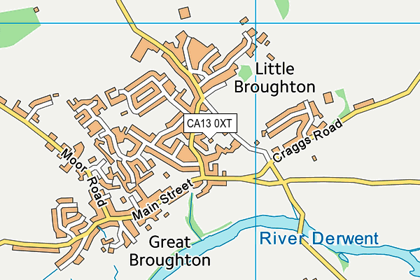 CA13 0XT map - OS VectorMap District (Ordnance Survey)