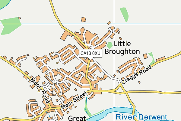 CA13 0XU map - OS VectorMap District (Ordnance Survey)