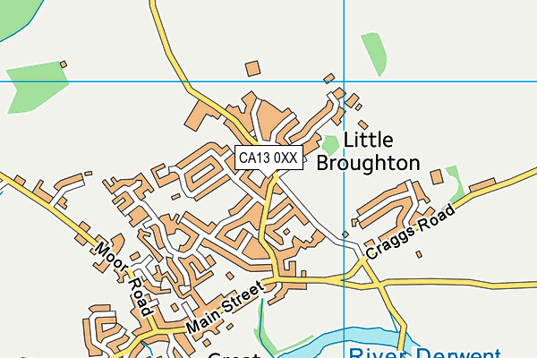 CA13 0XX map - OS VectorMap District (Ordnance Survey)