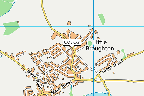 CA13 0XY map - OS VectorMap District (Ordnance Survey)