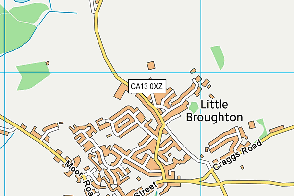 CA13 0XZ map - OS VectorMap District (Ordnance Survey)