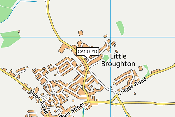 CA13 0YD map - OS VectorMap District (Ordnance Survey)