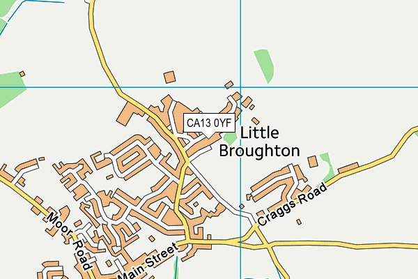 CA13 0YF map - OS VectorMap District (Ordnance Survey)