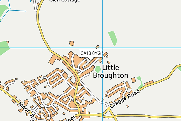 CA13 0YG map - OS VectorMap District (Ordnance Survey)