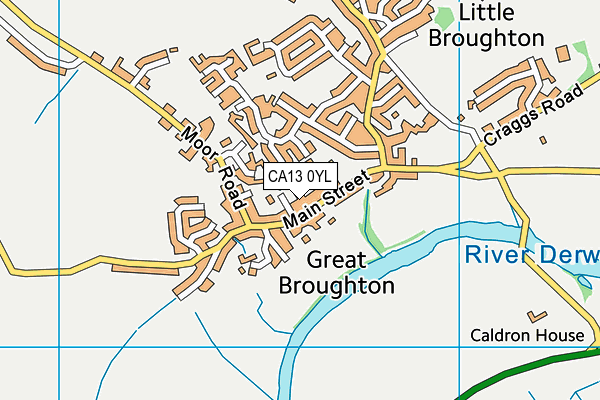 CA13 0YL map - OS VectorMap District (Ordnance Survey)