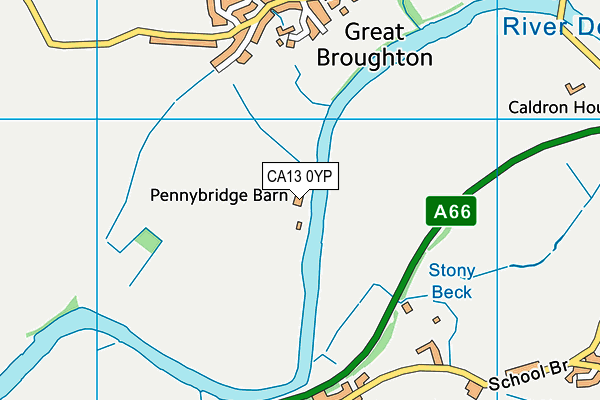 CA13 0YP map - OS VectorMap District (Ordnance Survey)