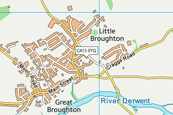 CA13 0YQ map - OS VectorMap District (Ordnance Survey)