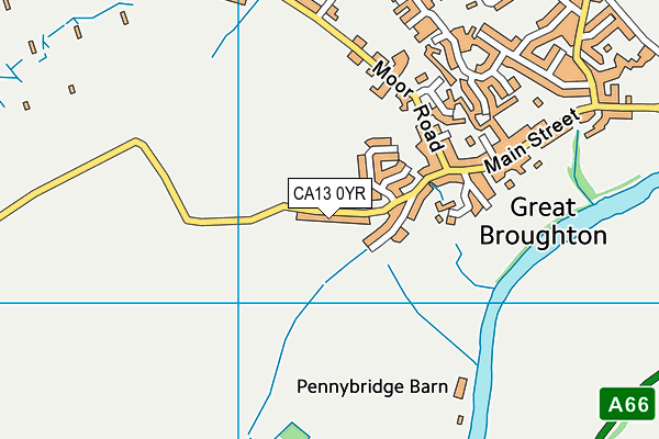 CA13 0YR map - OS VectorMap District (Ordnance Survey)