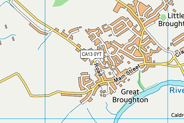 Broughton Primary School Academy map (CA13 0YT) - OS VectorMap District (Ordnance Survey)