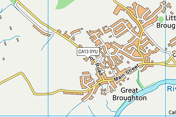 CA13 0YU map - OS VectorMap District (Ordnance Survey)