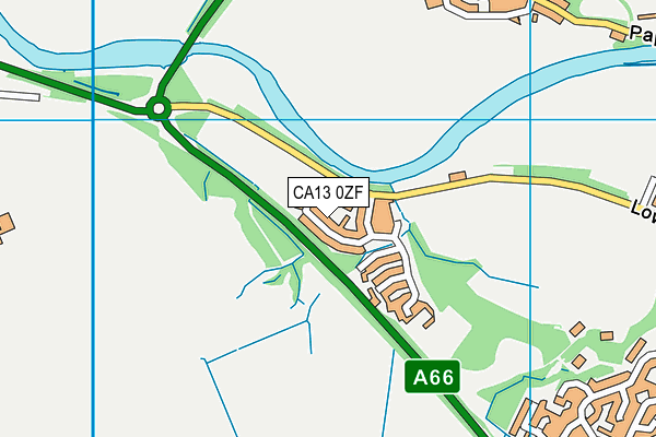 CA13 0ZF map - OS VectorMap District (Ordnance Survey)