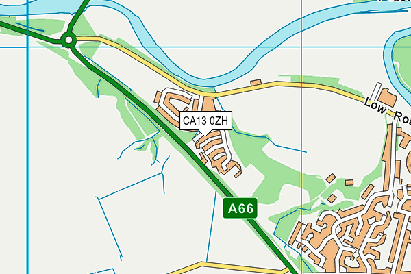 CA13 0ZH map - OS VectorMap District (Ordnance Survey)