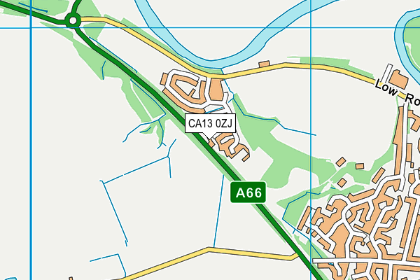 CA13 0ZJ map - OS VectorMap District (Ordnance Survey)