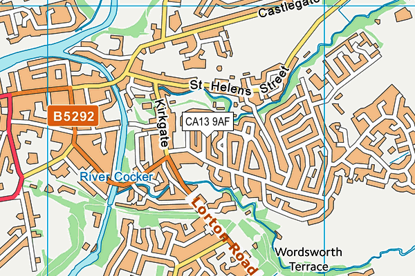 CA13 9AF map - OS VectorMap District (Ordnance Survey)