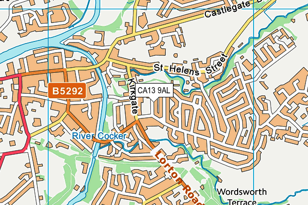 CA13 9AL map - OS VectorMap District (Ordnance Survey)