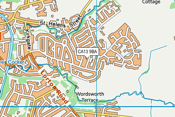 CA13 9BA map - OS VectorMap District (Ordnance Survey)