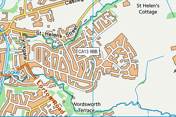 CA13 9BB map - OS VectorMap District (Ordnance Survey)