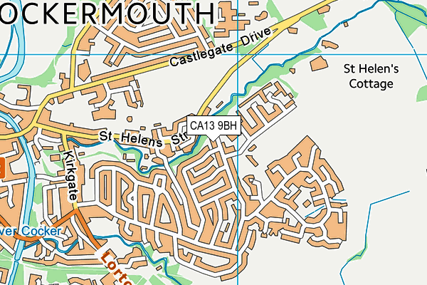 All Saints' CofE School map (CA13 9BH) - OS VectorMap District (Ordnance Survey)
