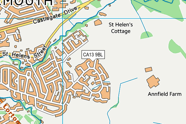 CA13 9BL map - OS VectorMap District (Ordnance Survey)