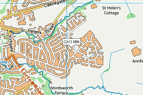 CA13 9BN map - OS VectorMap District (Ordnance Survey)