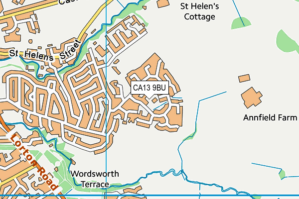 CA13 9BU map - OS VectorMap District (Ordnance Survey)