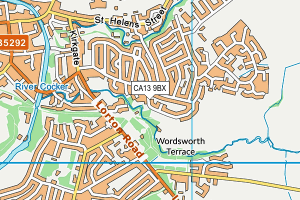 CA13 9BX map - OS VectorMap District (Ordnance Survey)