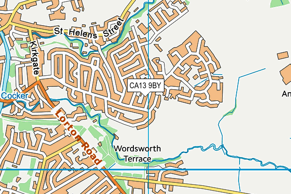 CA13 9BY map - OS VectorMap District (Ordnance Survey)