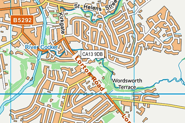 CA13 9DB map - OS VectorMap District (Ordnance Survey)