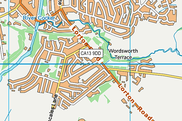 CA13 9DD map - OS VectorMap District (Ordnance Survey)