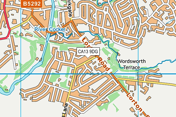 CA13 9DG map - OS VectorMap District (Ordnance Survey)