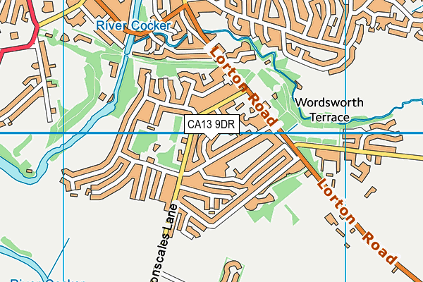 CA13 9DR map - OS VectorMap District (Ordnance Survey)