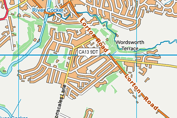 CA13 9DT map - OS VectorMap District (Ordnance Survey)